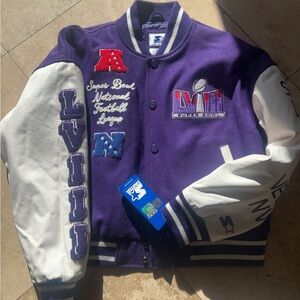 Super Bowl LVIII Las Vegas varsity jacket